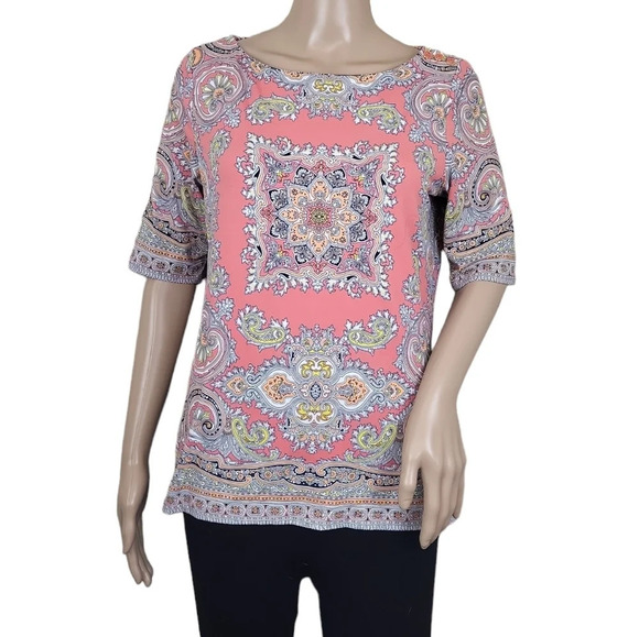 Charter Club Madellian Paisley Blouse - Picture 1 of 4